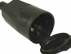Skarvuttag PVC med jord och lock svart>Amiga Hot