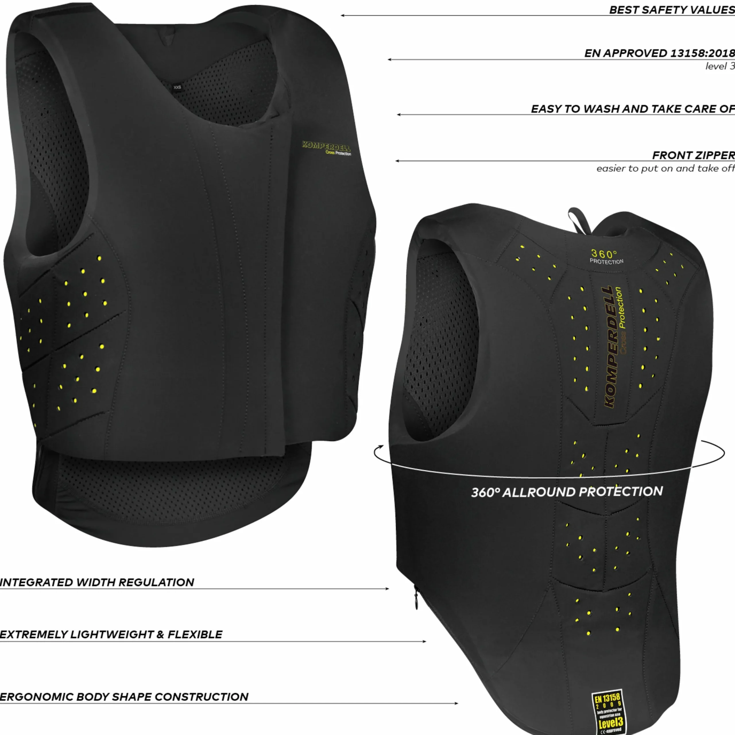Säkerhetsväst Regular Fit Junior>Komperdell Outlet