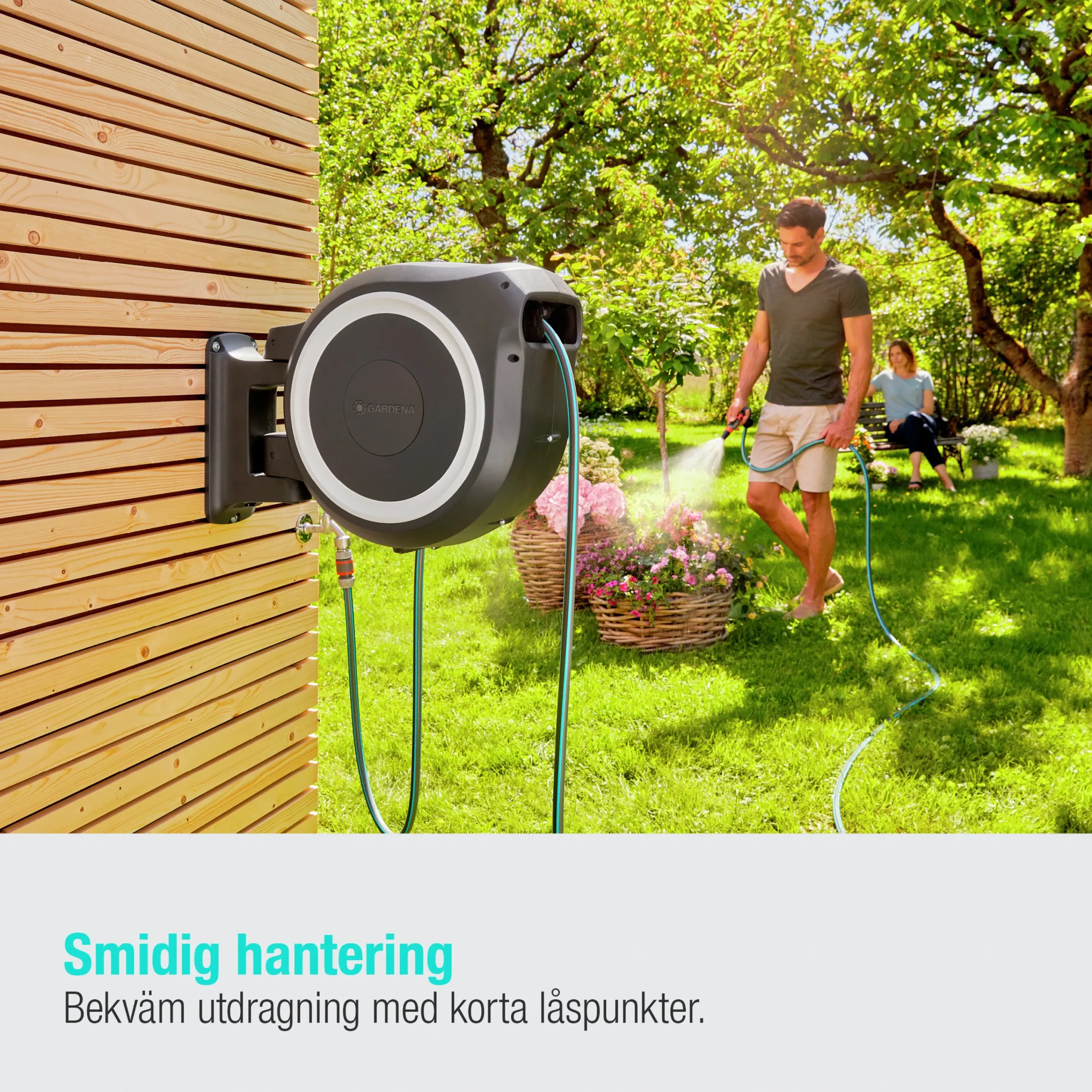 Slangvinda Väggslangbox RollUp XL 35m>Gardena Best
