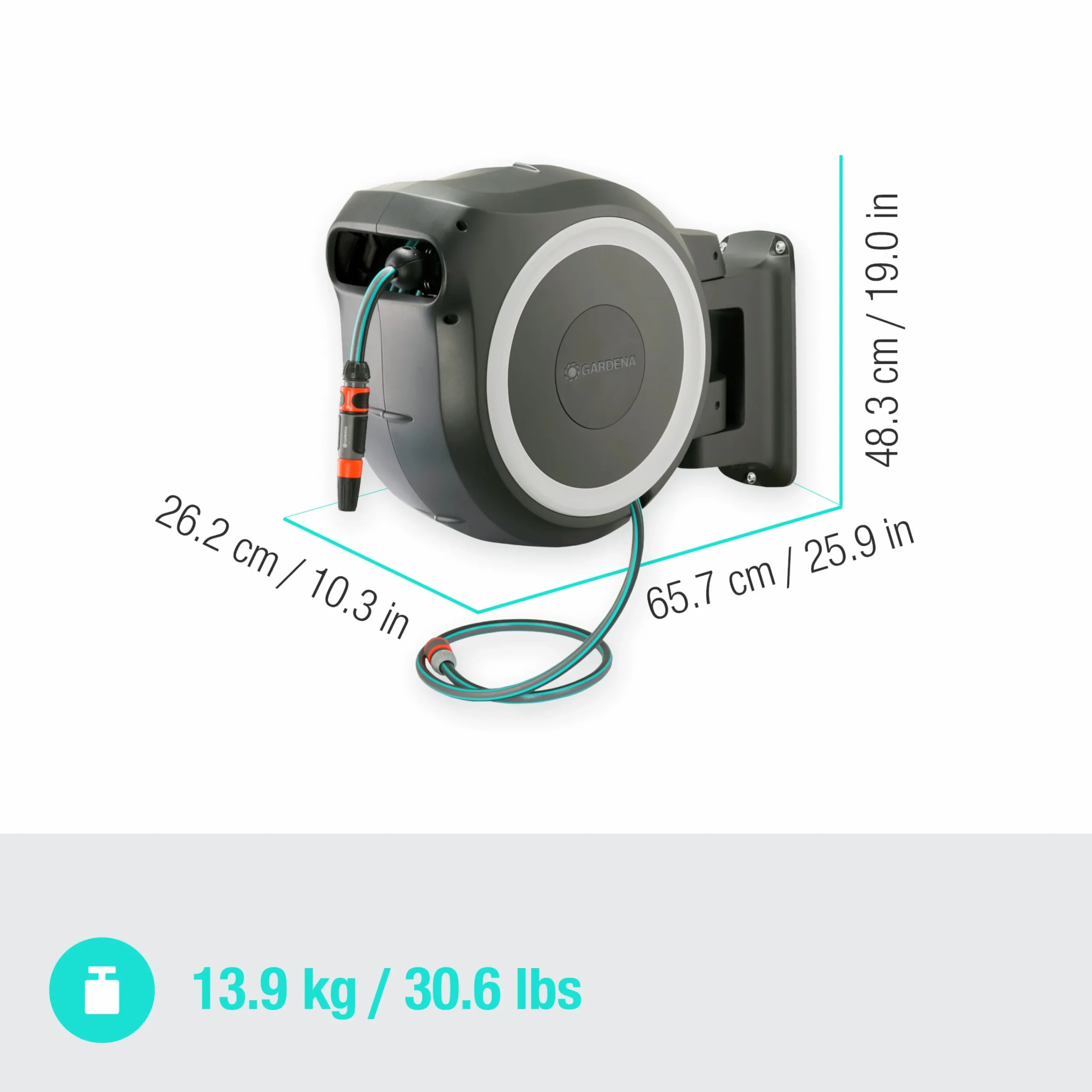 Slangvinda Väggslangbox RollUp XL 35m>Gardena Best