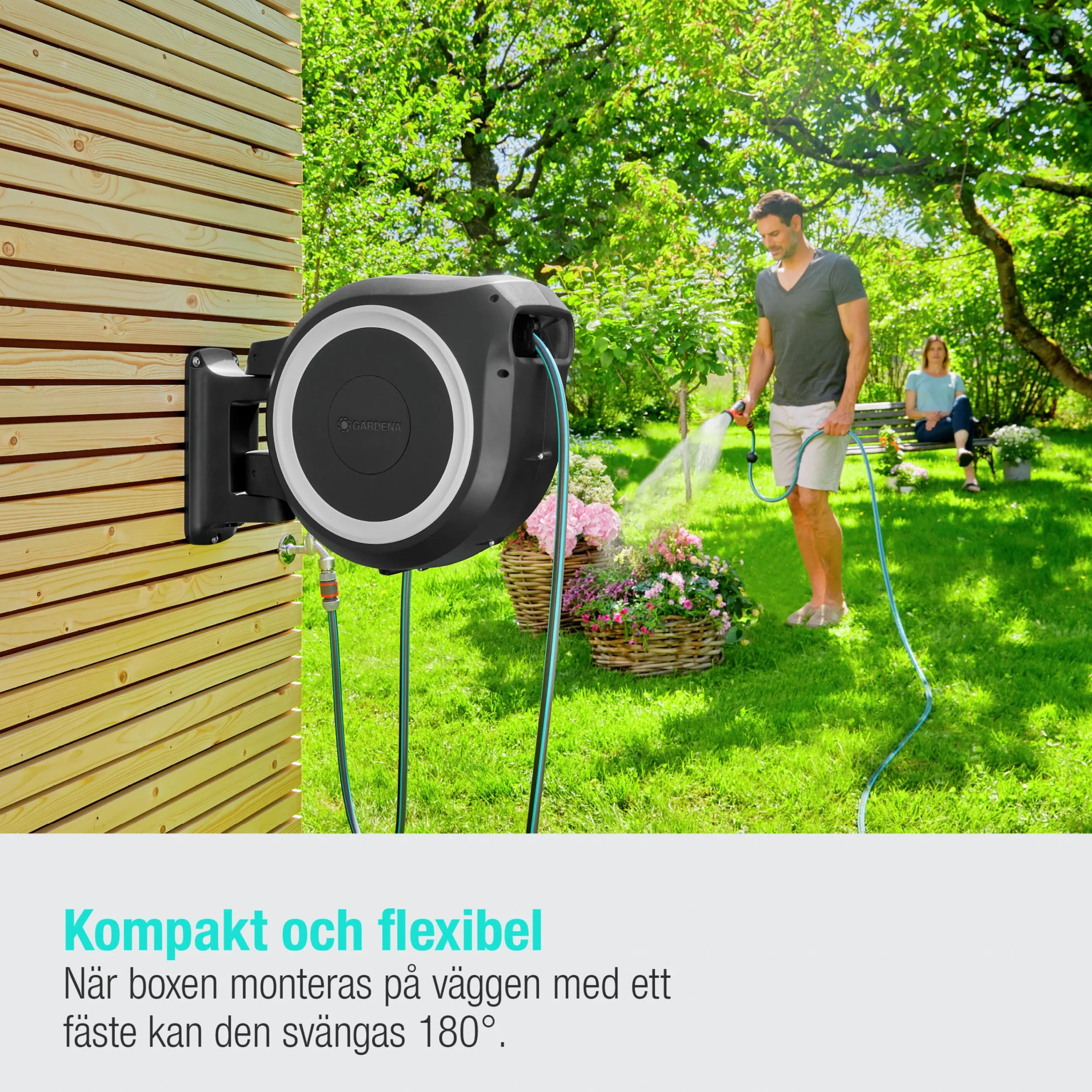 Slangvinda Väggslangbox RollUp XL 35m>Gardena Best