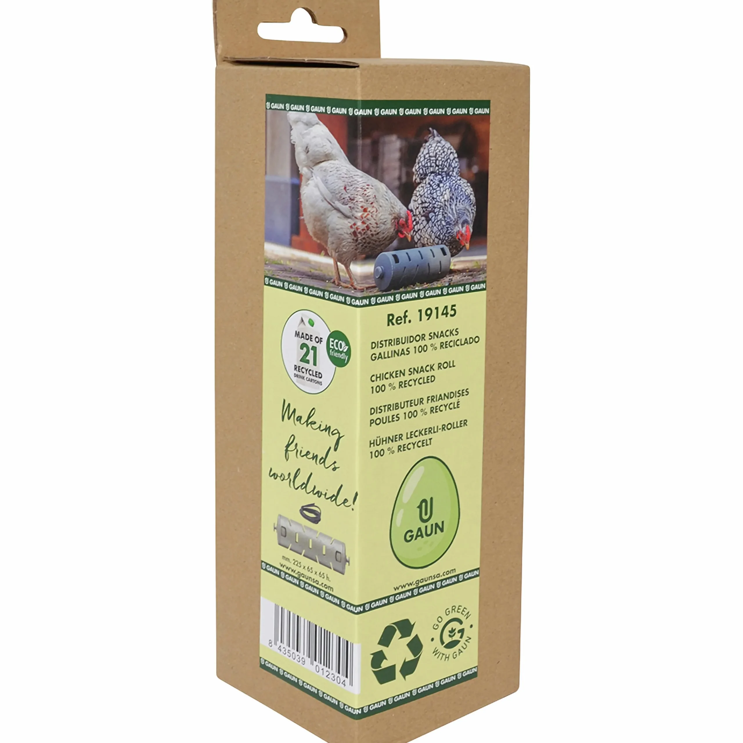 Snacksrulle för höns 225x65mm>Gaun Best
