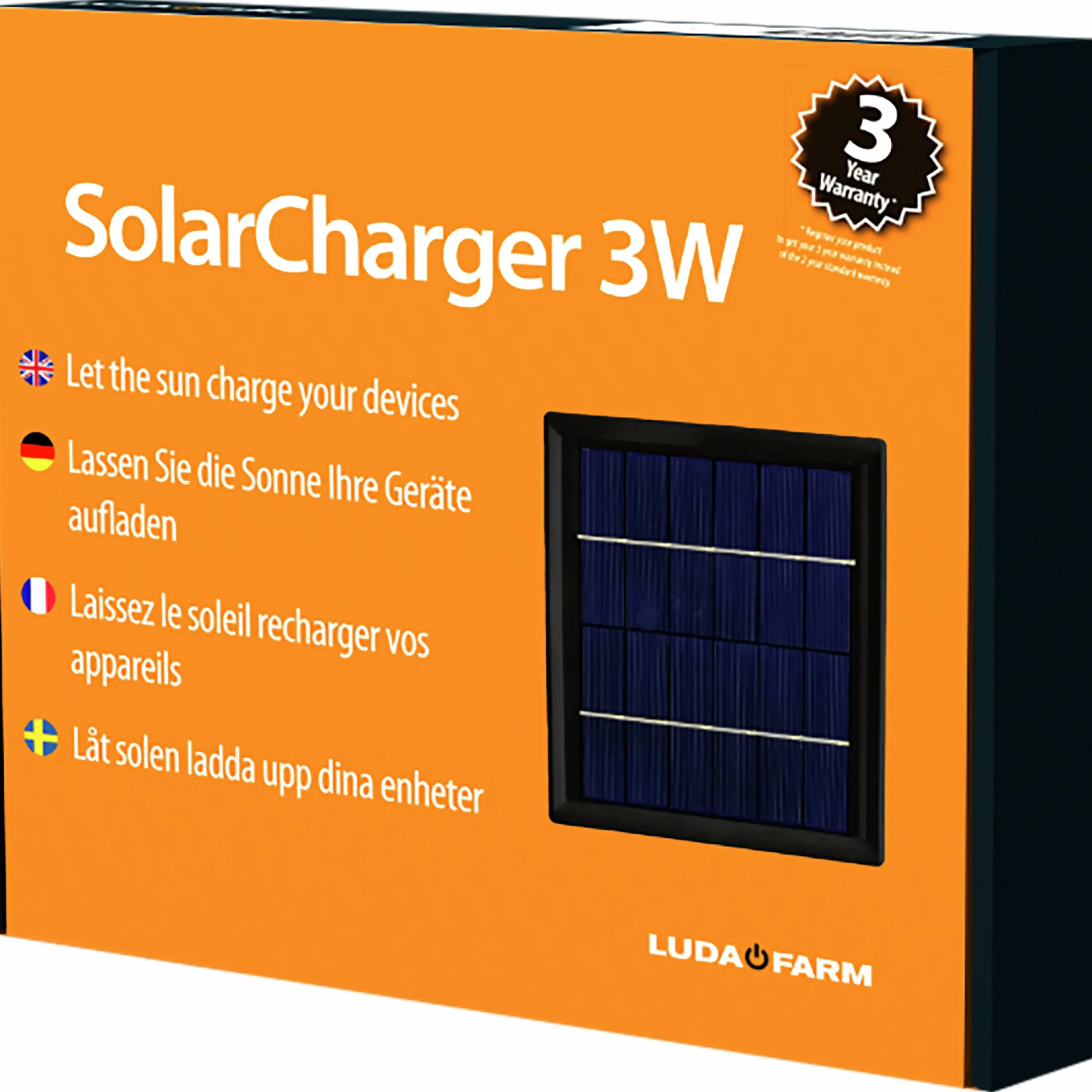 Solcellspanel Fence Alarm 3W>Luda.Farm Best