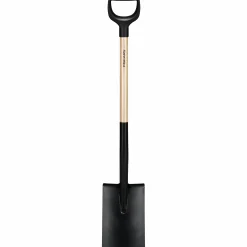 Spade Solid Halvrund Stål/trä>Fiskars Outlet