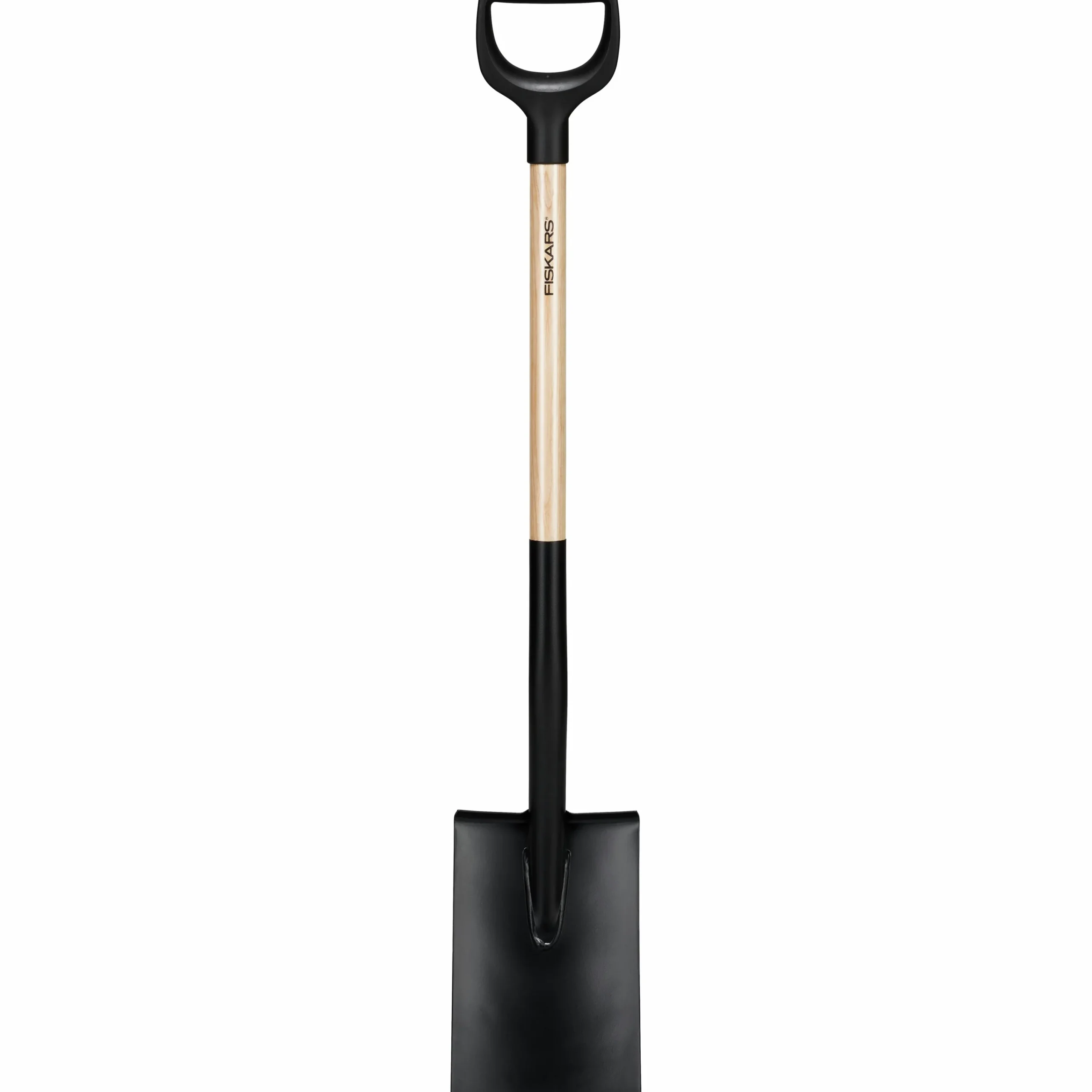 Spade Solid Halvrund Stål/trä>Fiskars Outlet