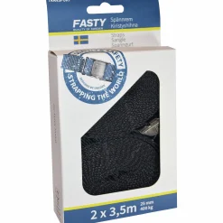 Spännband Svart 350cm 2-p>Fasty Online