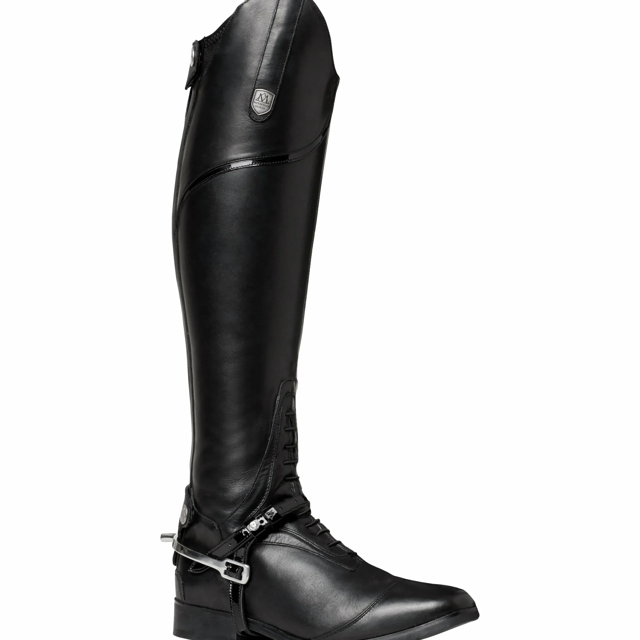Sporrem Lack Svart 45cm>Mountain Horse Discount