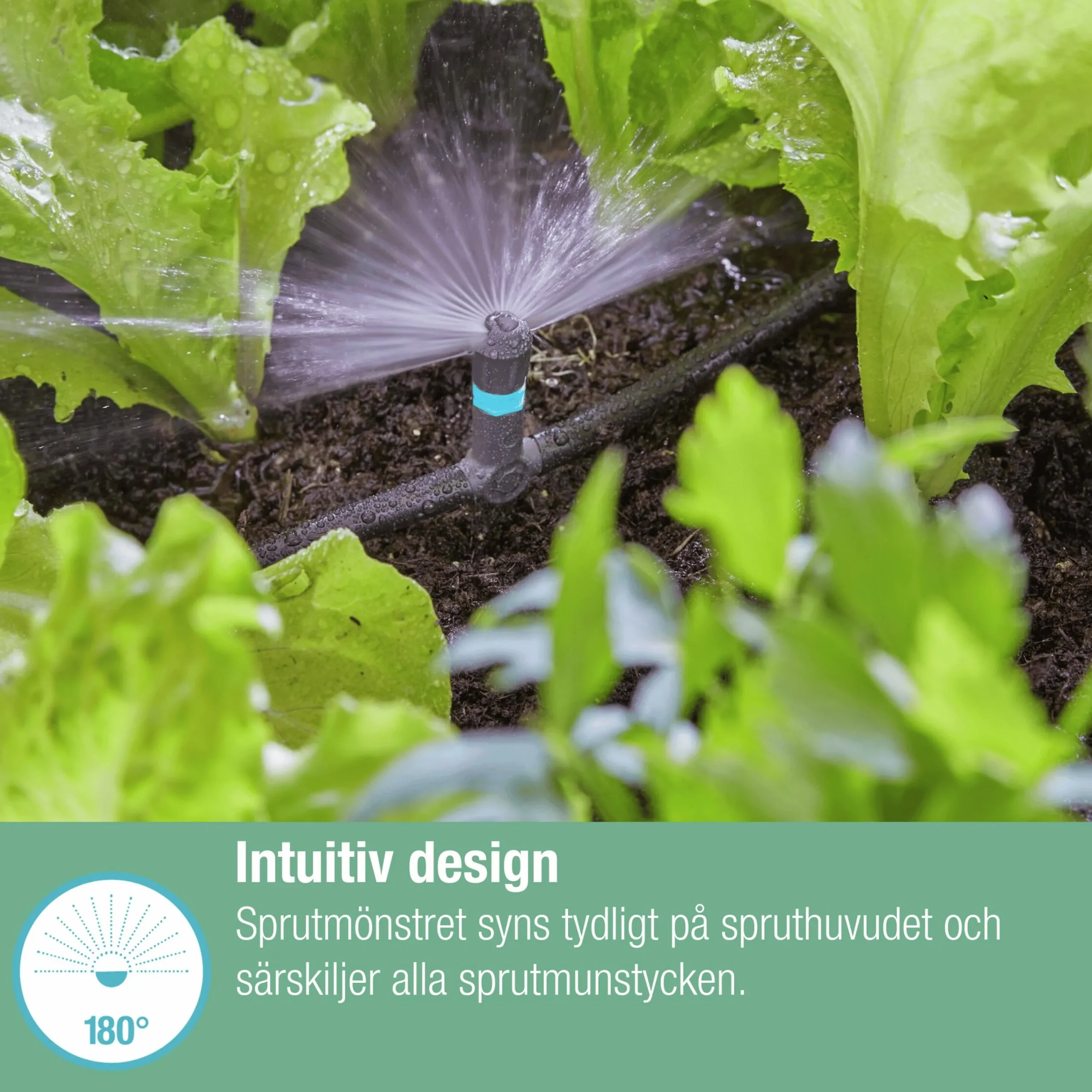 Sprinkler MicroDrip 180° 5-p>Gardena Hot