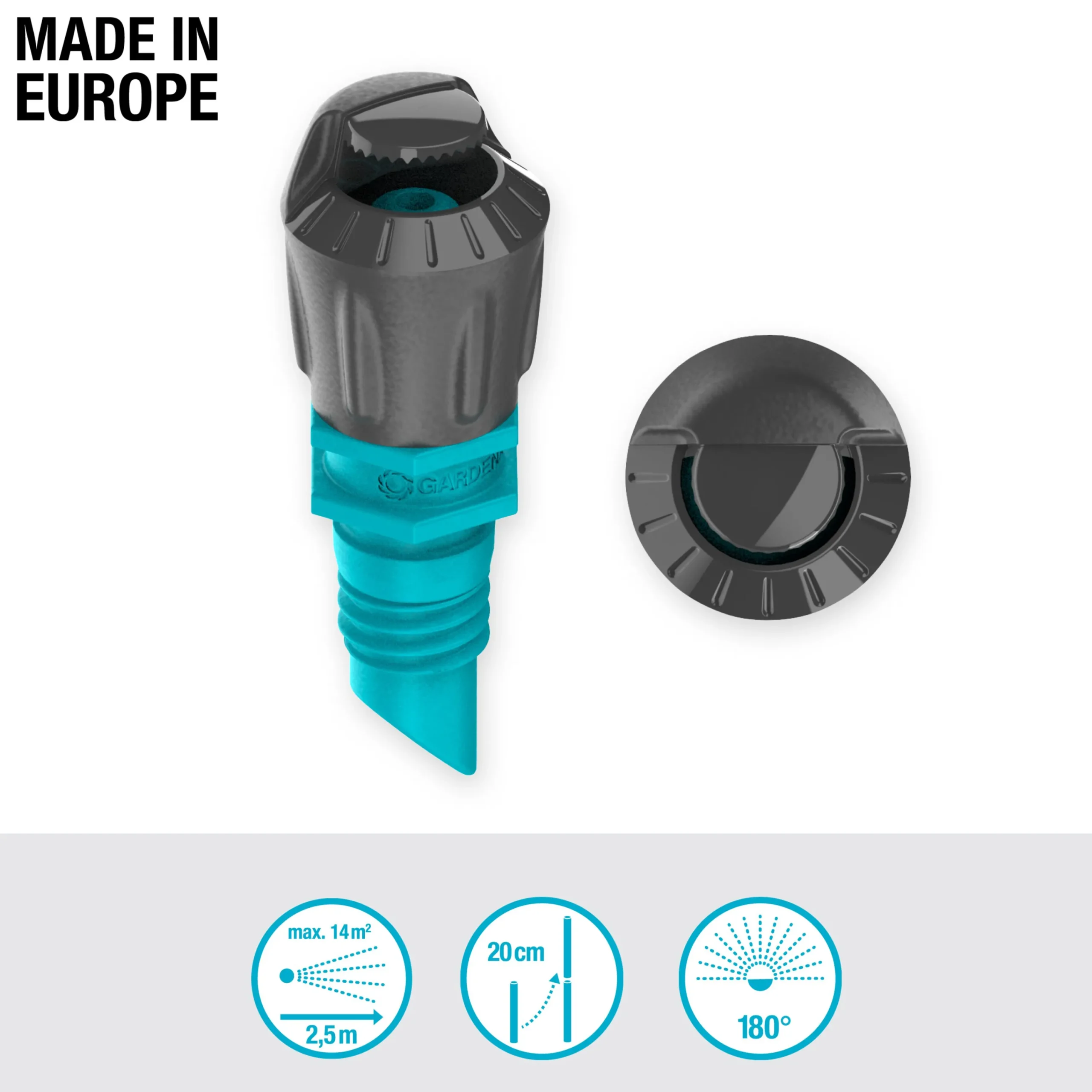 Sprinkler MicroDrip 180° 5-p>Gardena Hot