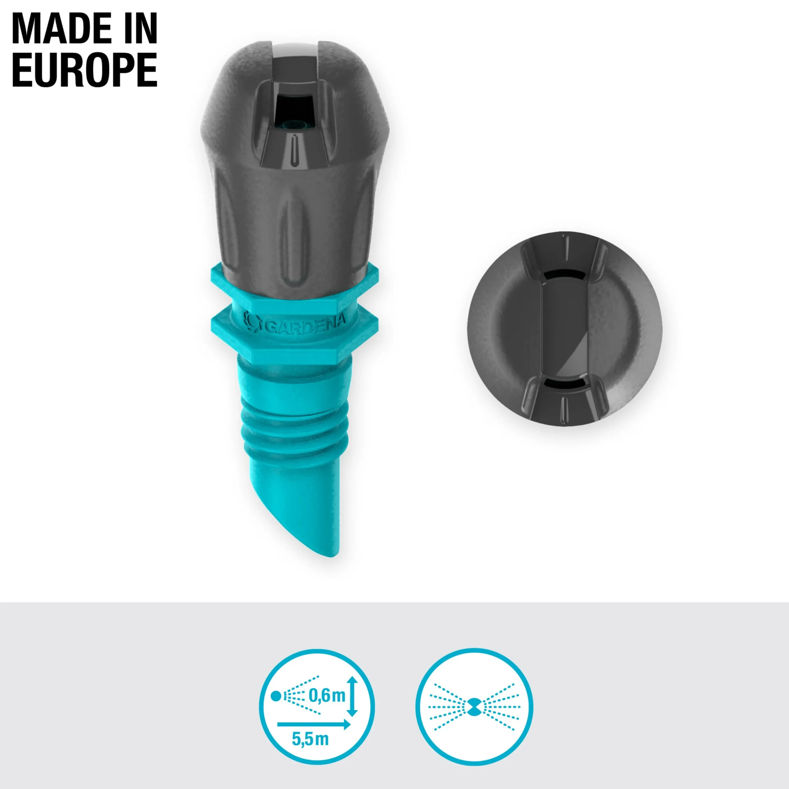 Sprinkler MicroDrip System 2 riktningar 5-p>Gardena Best