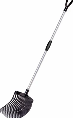 Stallgrep Okrossbar V-Fork Teleskopskaft Svart>V-Plast
