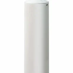 Stängselstolpe rund plast 65mm 1,8m vit><noscript><img width=