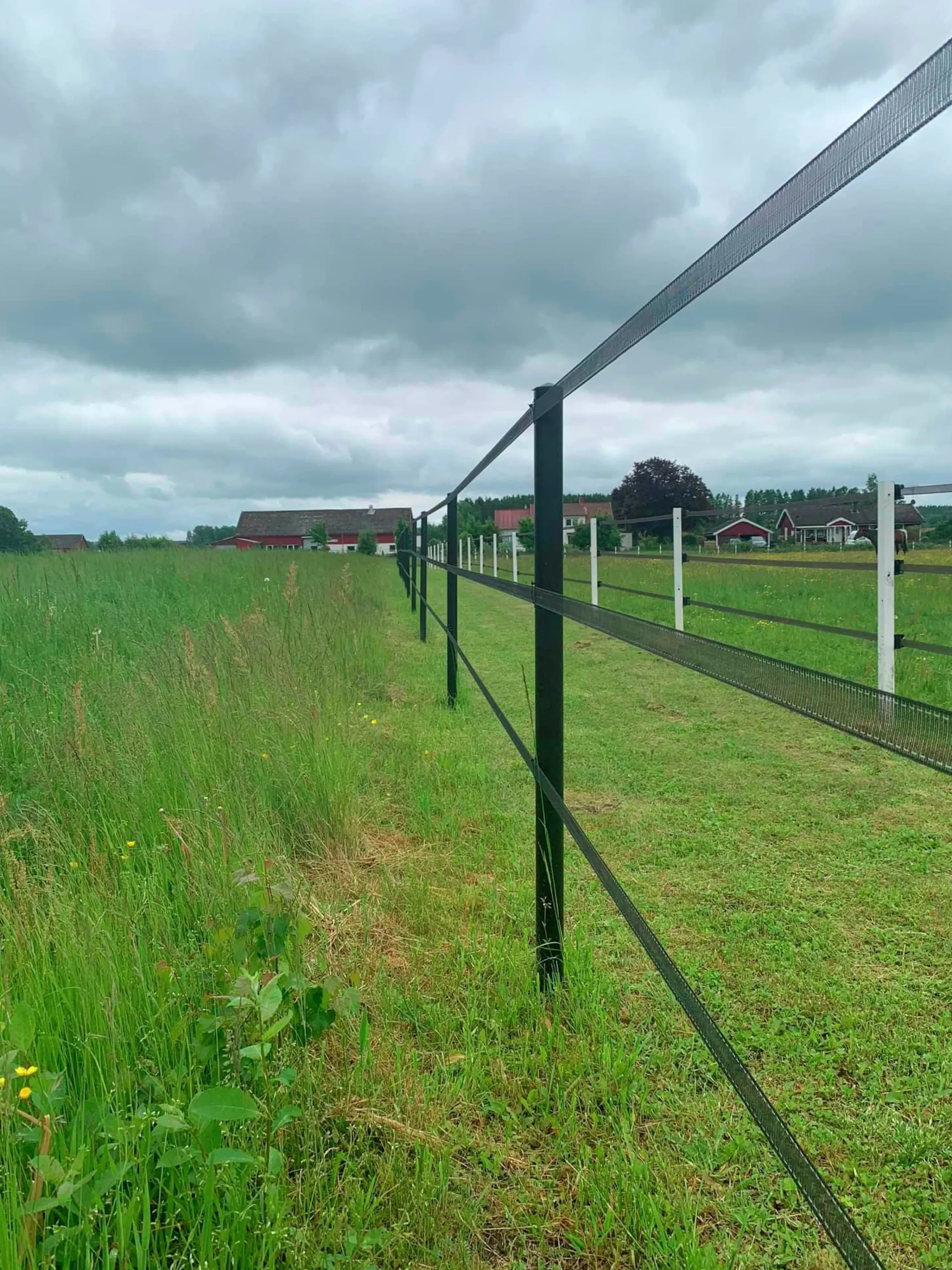 Stängselstolpe rund plast 65mm 1,8m (hemleverans)>Equisafe New