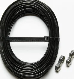 Sträckvajer med lås svart Ø3mmx22m>Nordic Fence