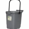 Strö- & foderhink med Lock Grå Plast 23L>GreenLine Outlet