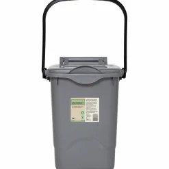 Strö- & foderhink med Lock Grå Plast 23L><noscript><img width=
