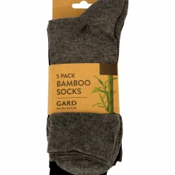 Strumpor Bambu Svart/Grå 5-p>G1880 Clearance