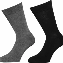 Strumpor Bambu Svart/Grå 5-p><noscript><img width=