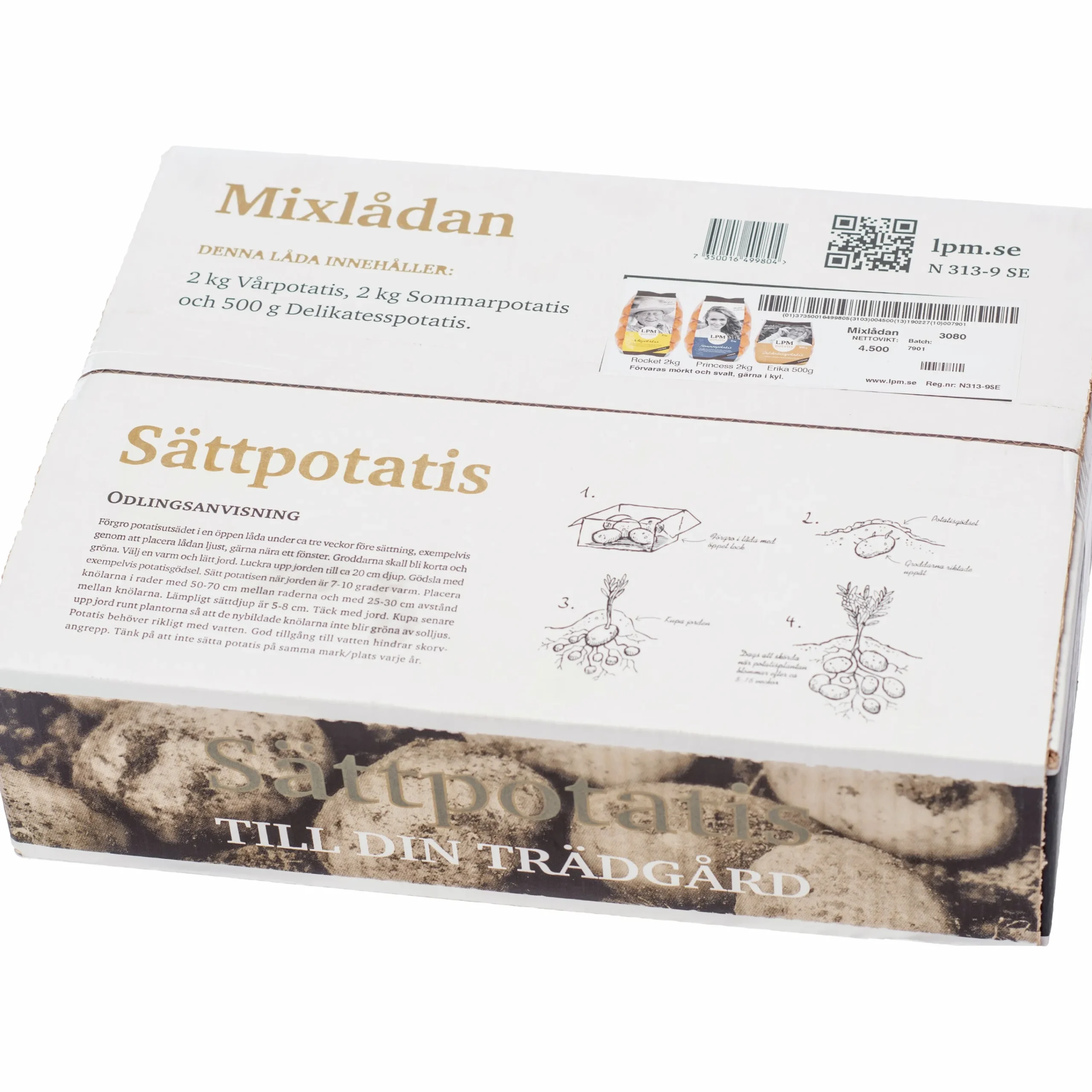Sättpotatis Mixlåda 3 sorter 4,5kg>LPM Best