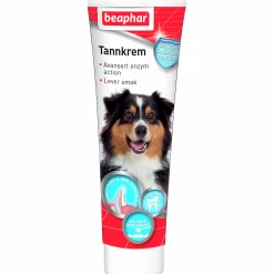 Tandkräm till hund med Enzymer Leversmak 100g>Beaphar Outlet