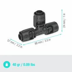 T-koppling MicroDrip 1/2