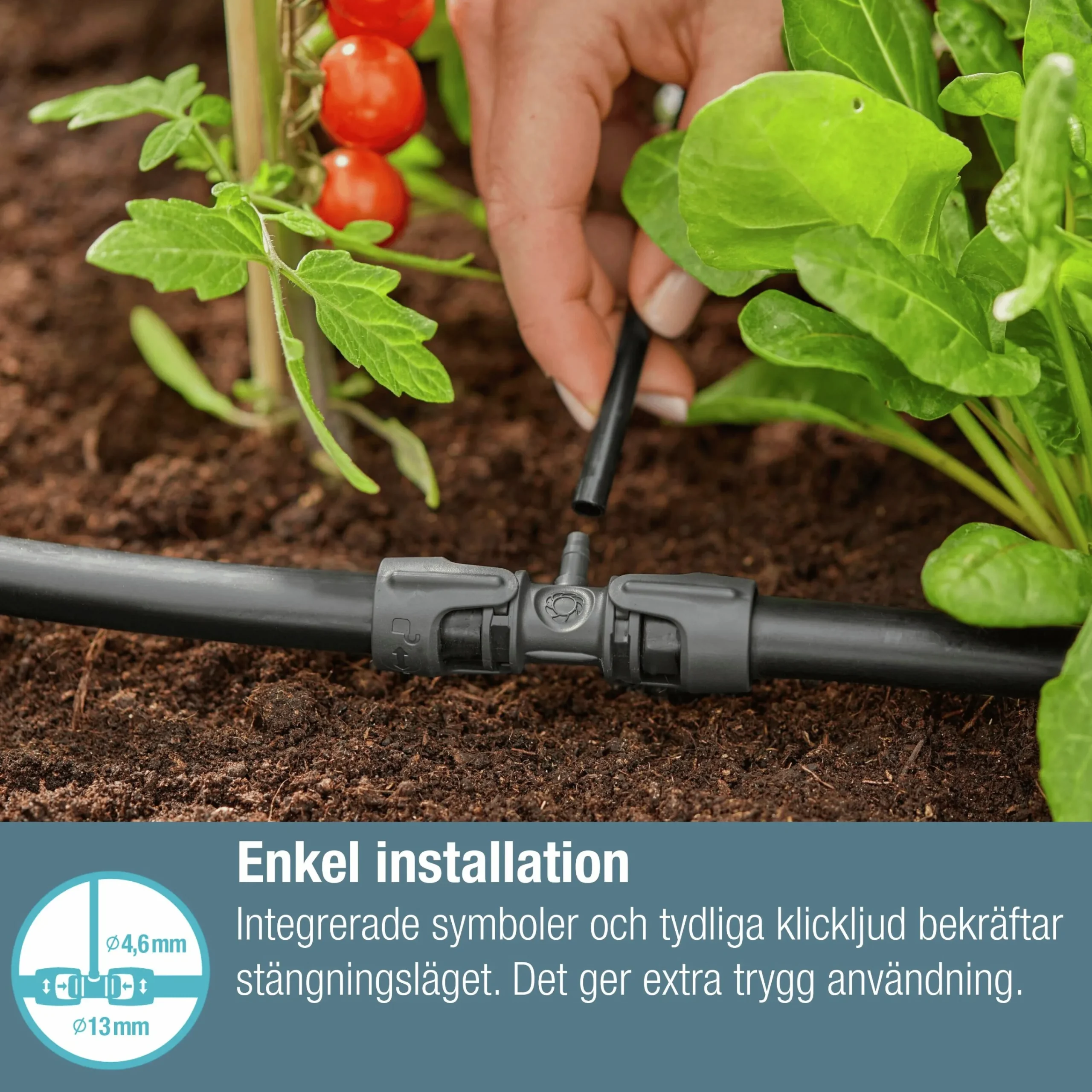 T-koppling MicroDrip reducering 1/2">3/16" 5-p>Gardena New