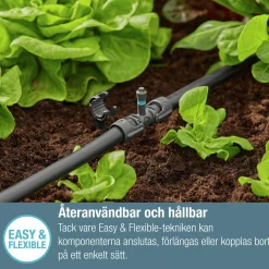 T-koppling MicroDrip m spridarfäste 1/2" 5-p>Gardena Hot