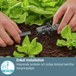 T-koppling MicroDrip m spridarfäste 1/2