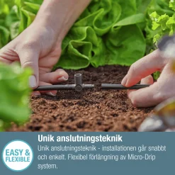 T-koppling MicroDrip m spridarfäste 3/16