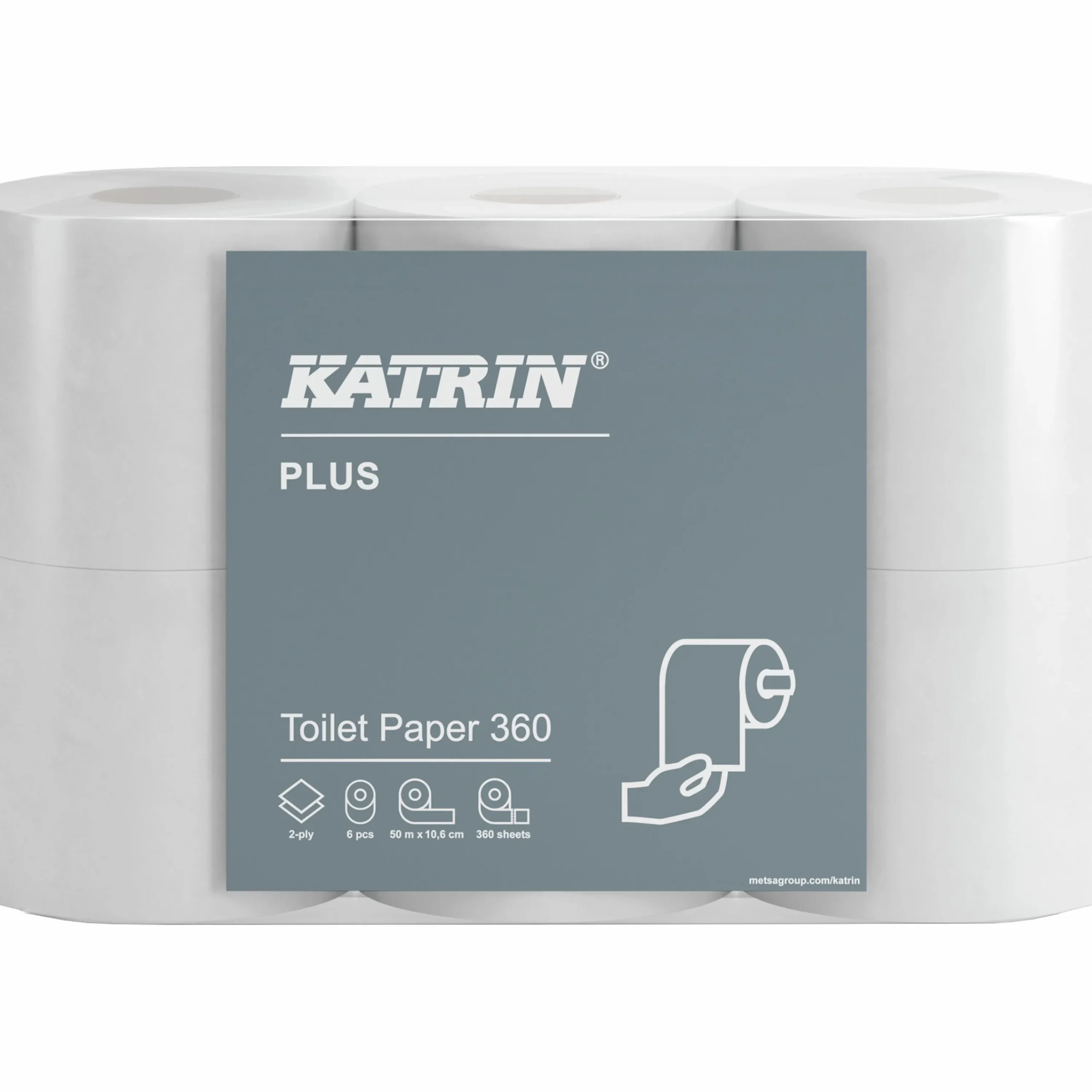 Toalettpapper Plus 6x50m>Katrin Outlet