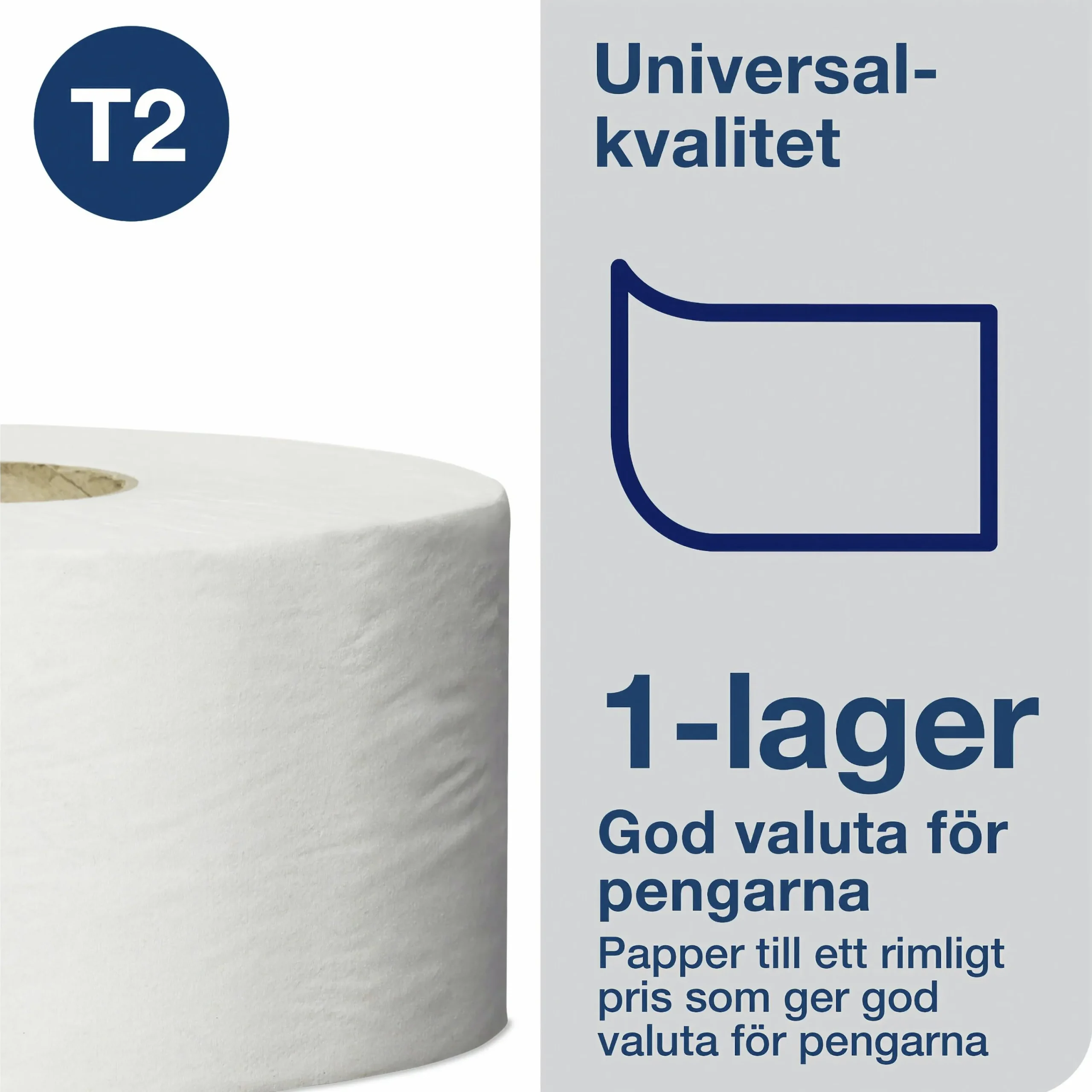 Toalettpapper Mini Jumbo Universal 1 rulle x 240 m (120161)>Tork New