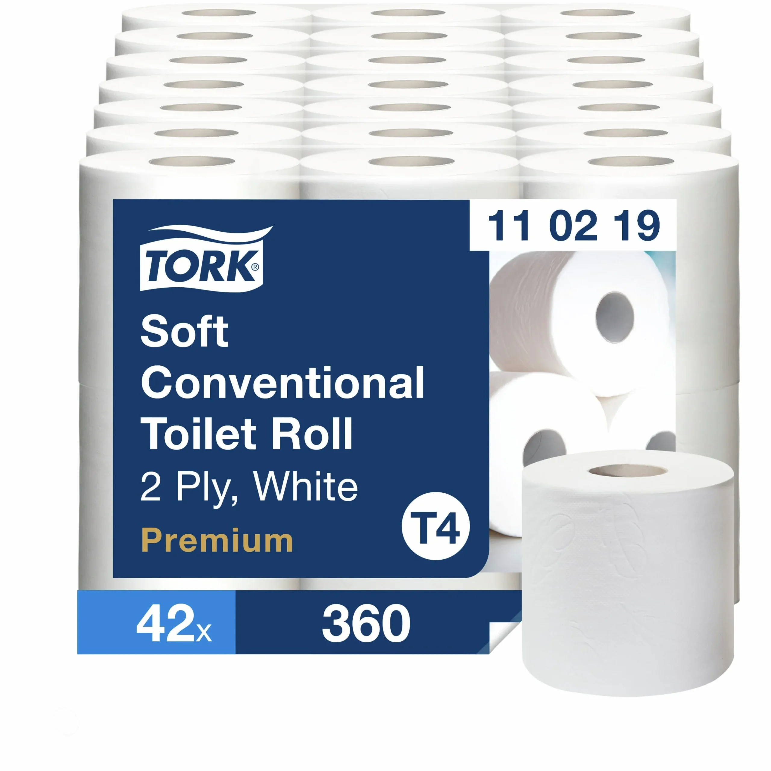 Toalettpapper Mjukt 2-lagers 6 rullar x 50 m (110219)>Tork Best