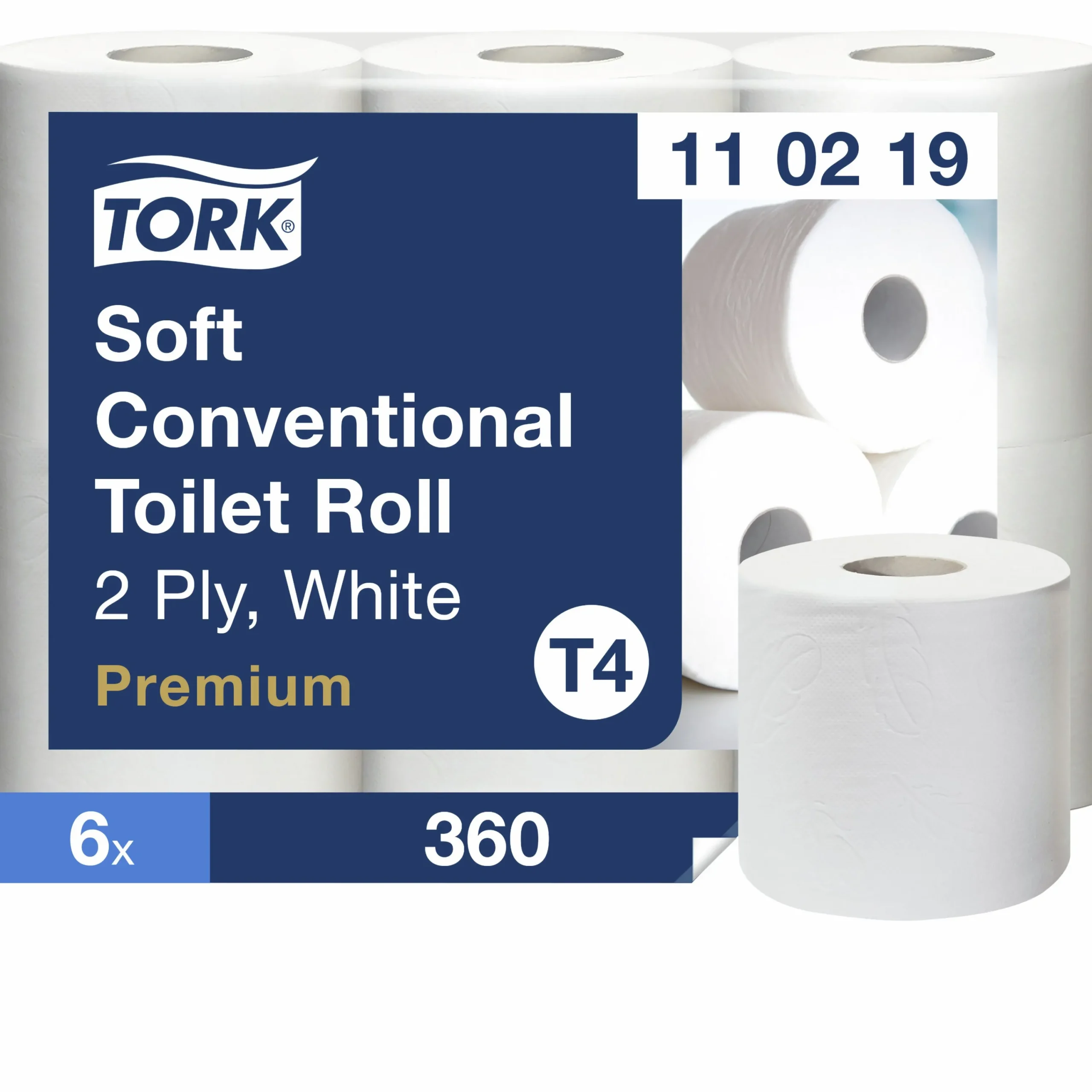 Toalettpapper Mjukt 2-lagers 6 rullar x 50 m (110219)>Tork Best