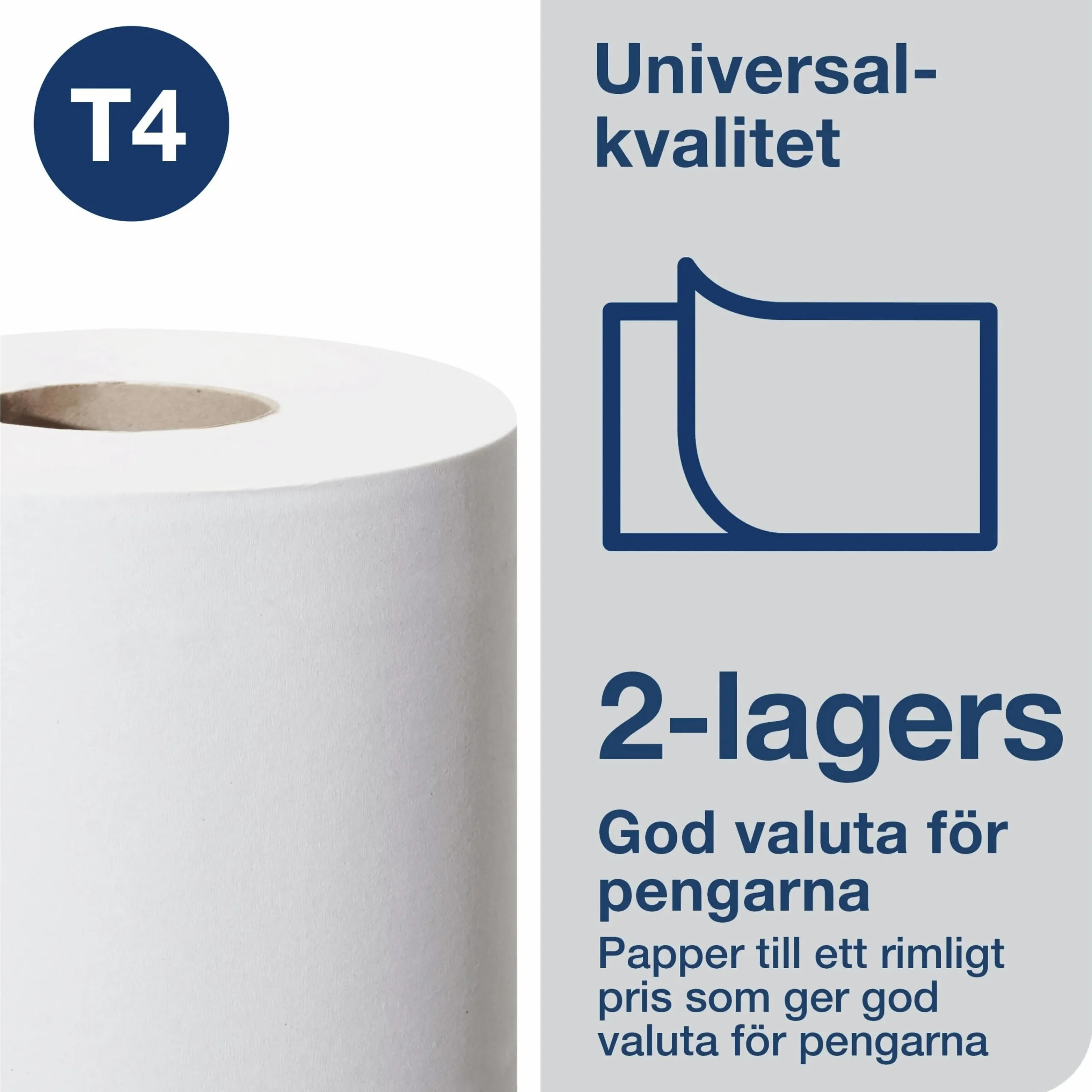 Toalettpapper Universal 2-lagers 6 rullar x 45 m (100777)>Tork Sale
