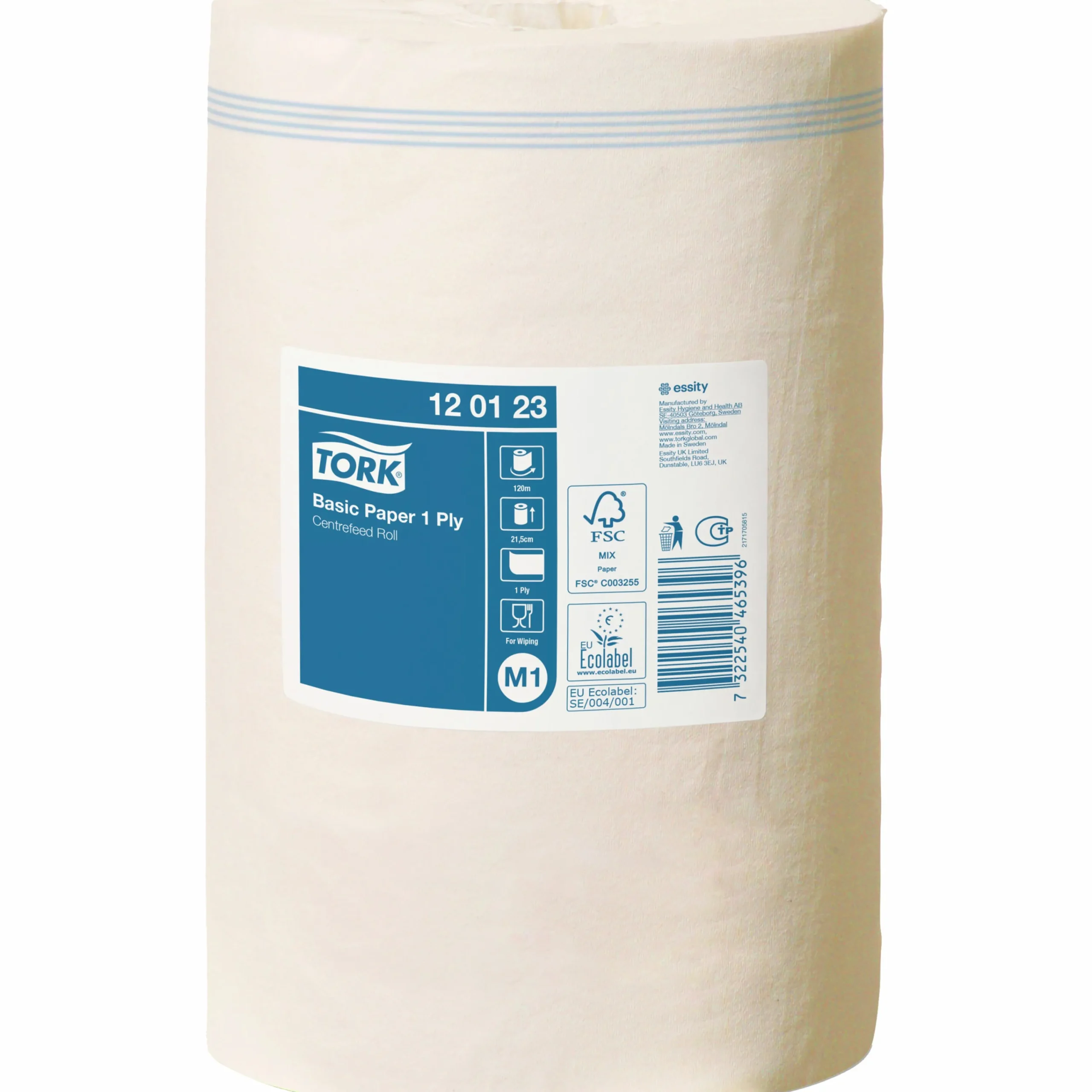 papper Basic 1-lagers M1 1 rulle x 120 m (120123)>Tork Hot