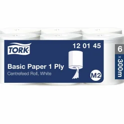 papper Basic 1-lagers M2 300m 6-p (120145)>Tork