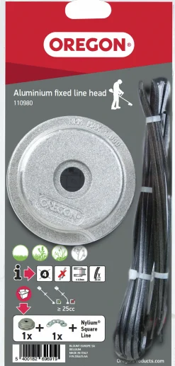 Trimmerhuvud Aluminium med fixerad tråd>Oregon Clearance