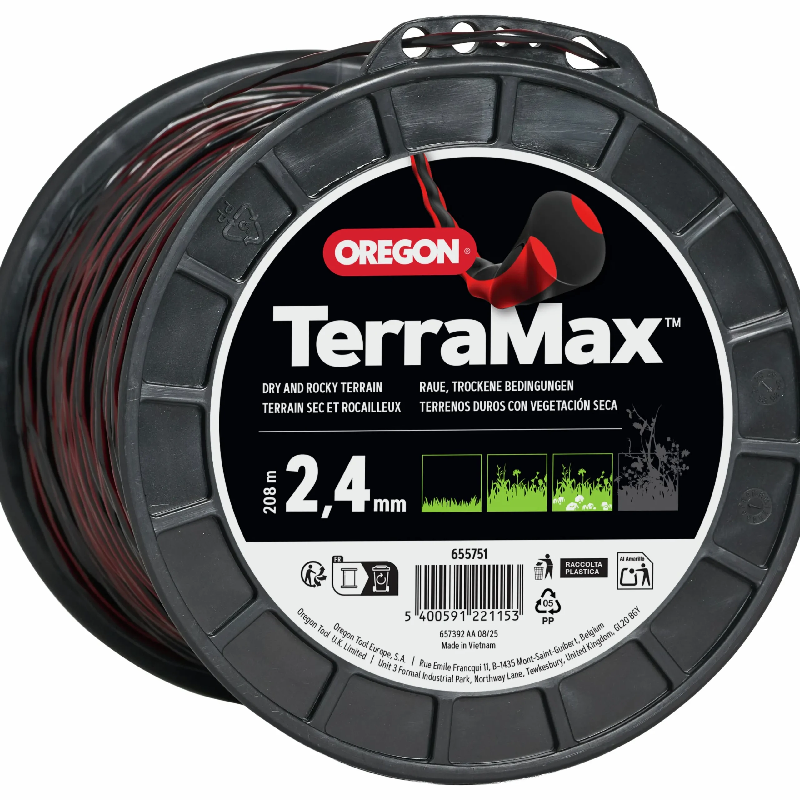 Trimmertråd Terramax Ø2,4mm>Oregon Best