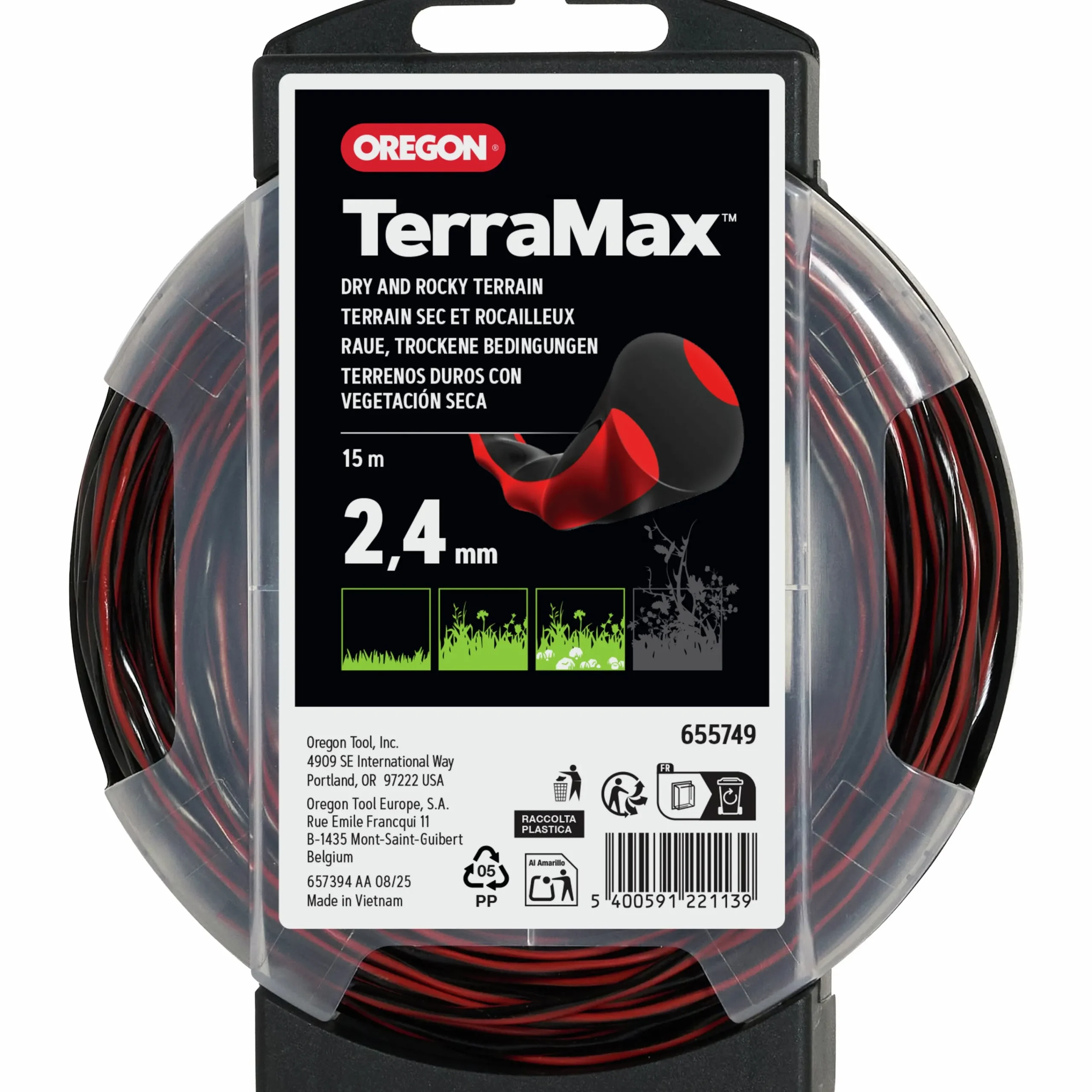 Trimmertråd Terramax Ø2,4mm>Oregon Best