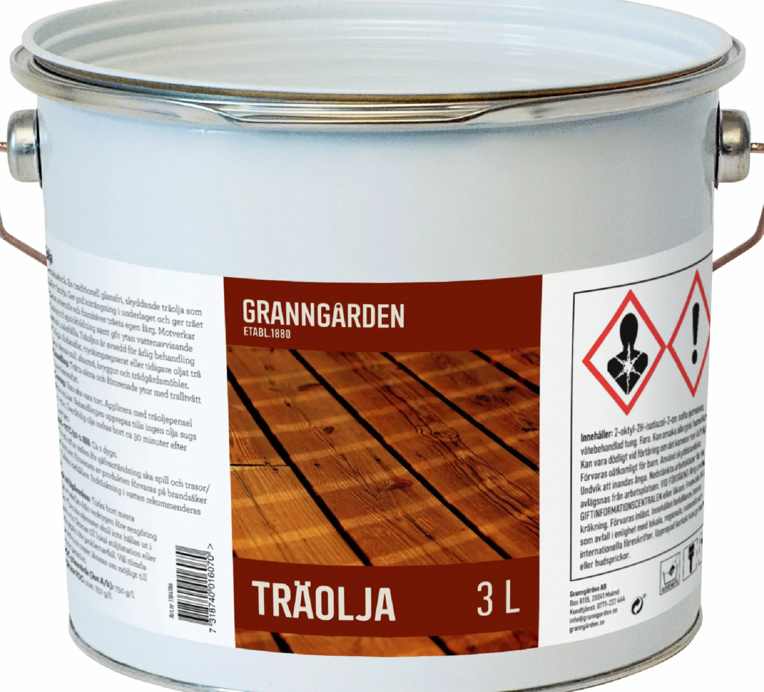 Träolja med Linolja 3L>Granngården Hot