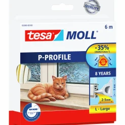Tätningslist P-list vit 6m>Tesa Best