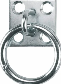 Uppbindningsring med fästplatta 5x5cm>Osby Kätting Outlet