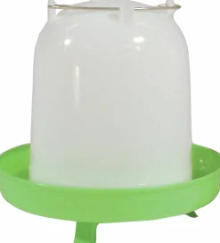 Vattenautomat Höns Plast m fot Vit/Grön 4L>RYOM Discount