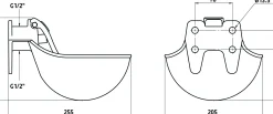 Vattenkopp G16 gjutjärn 1,45L>Kerbl New