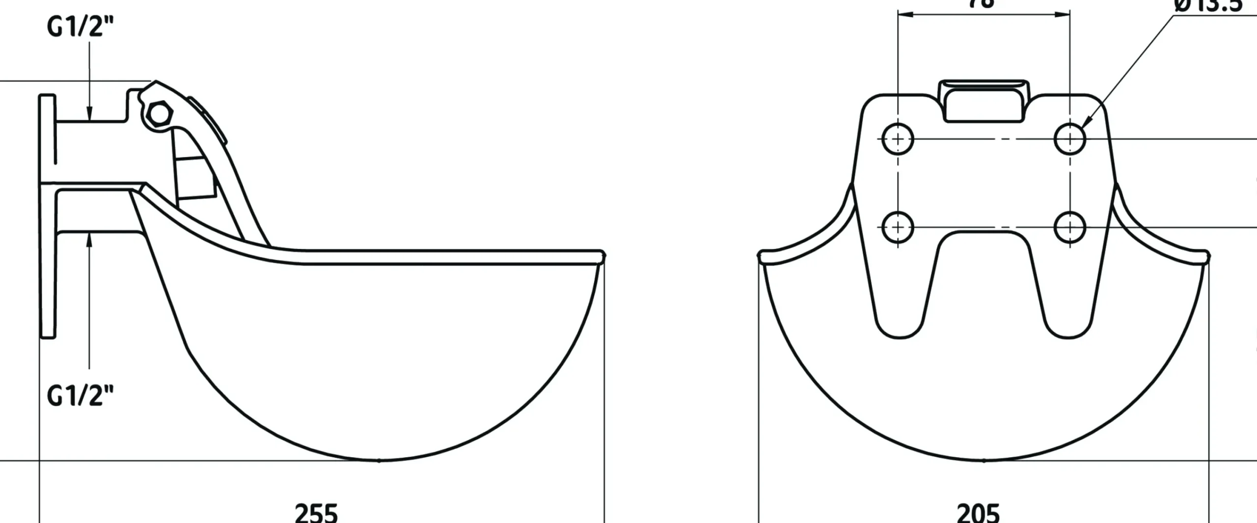 Vattenkopp G16 gjutjärn 1,45L>Kerbl New