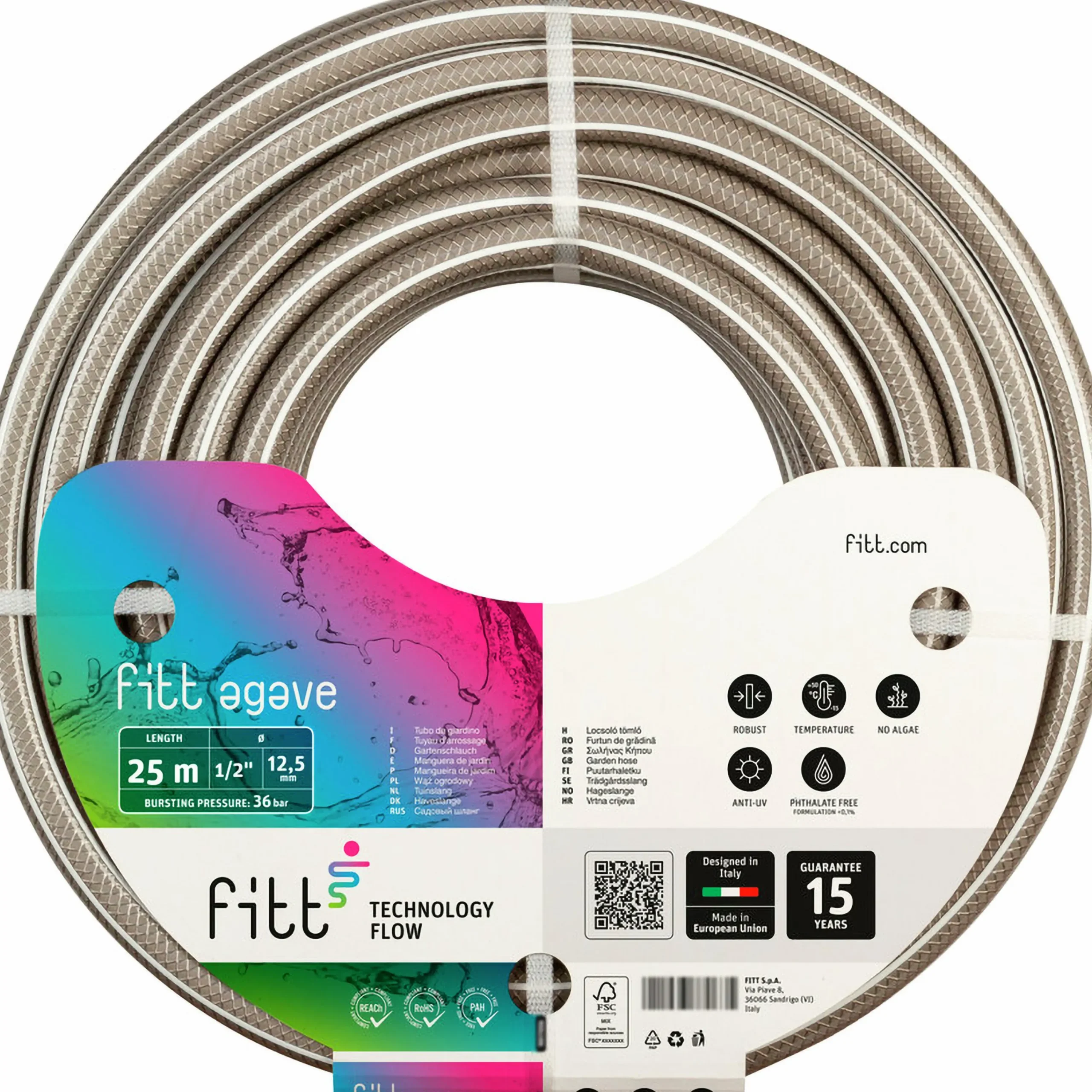 Vattenslang Agave 1/2" 25m>FITT Clearance