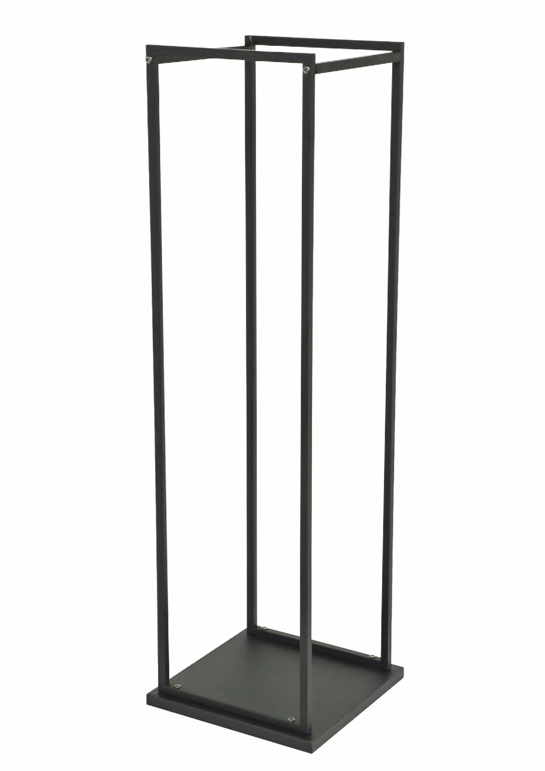 Vedstaplare med bottenplatta svart 112cm>Vastbo Best