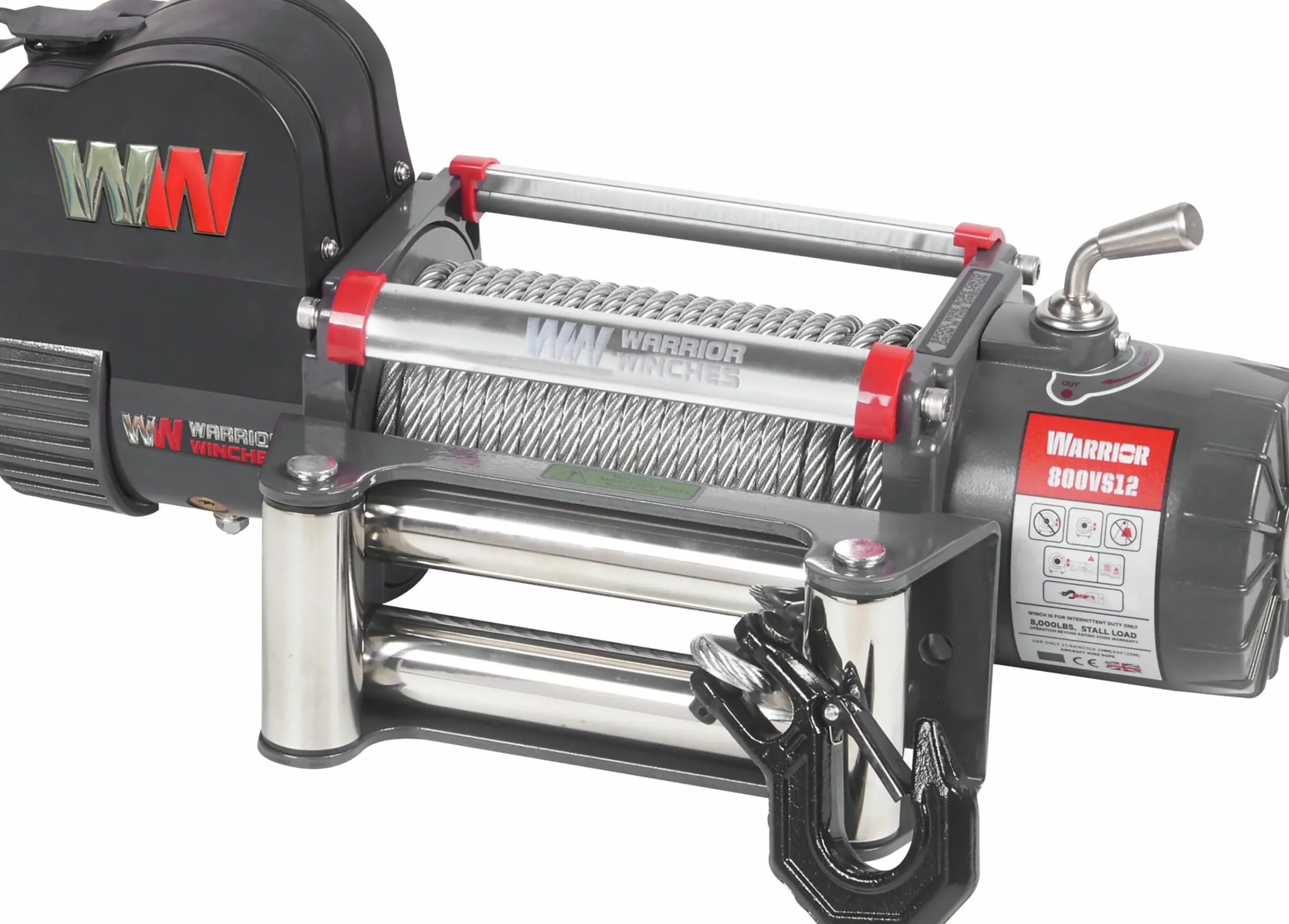 Vinsch Samurai stålvajer 8000 12V>Warrior Winches
