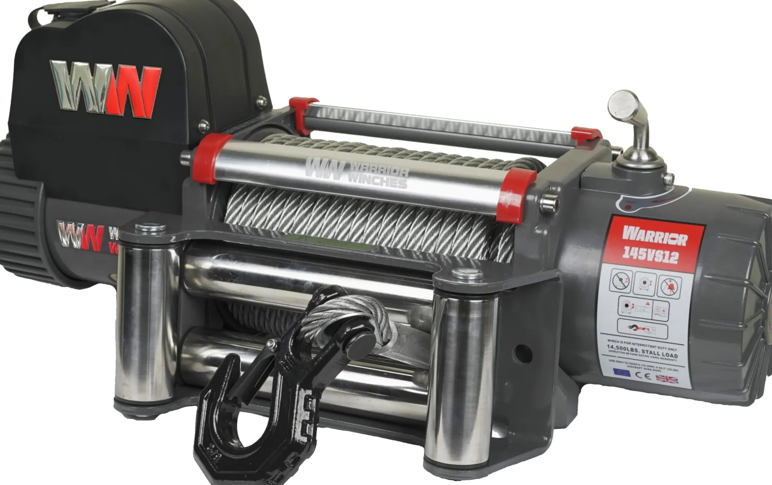 Vinsch Samurai stålvajer 14500 12V>Warrior Winches Online
