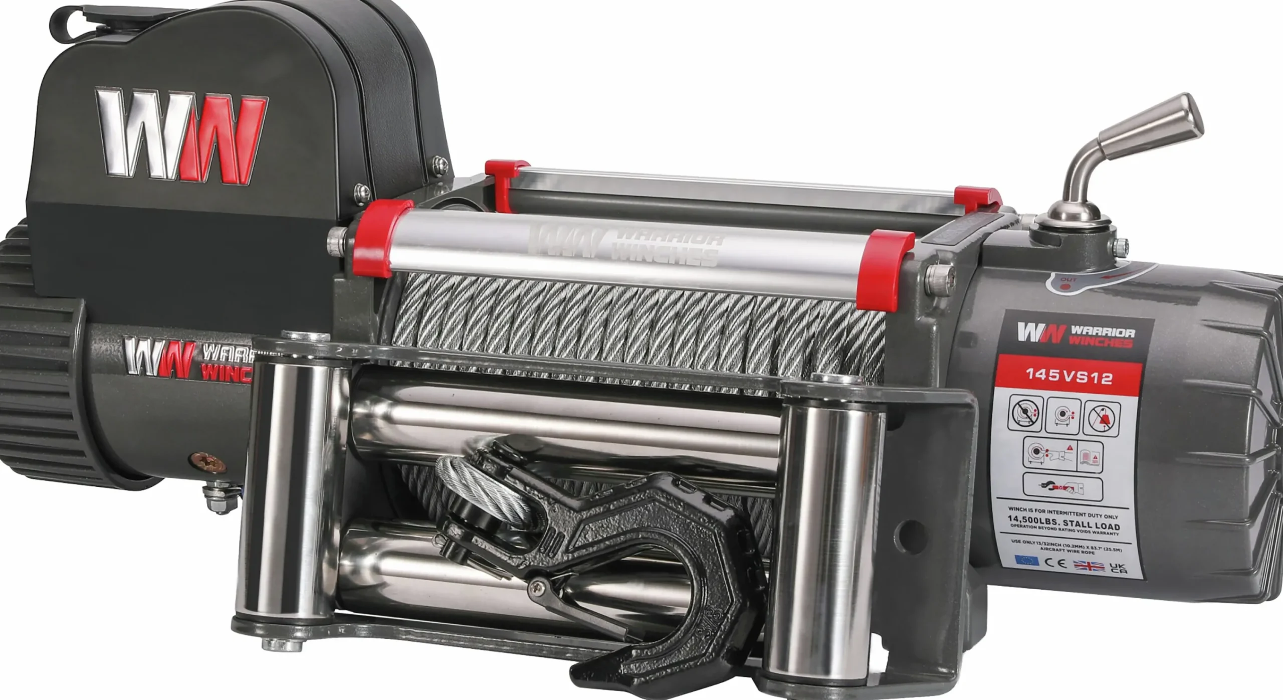 Vinsch Samurai stålvajer 14500 12V>Warrior Winches Online